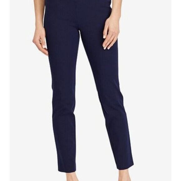 Lauren Ralph Lauren Pants - Ralph Lauren Exclusive Pants Navy Straight Chino Ankle Crop Career Size 4